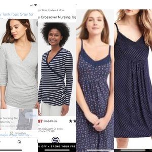 Gap size small Maternity / Nursing top lot